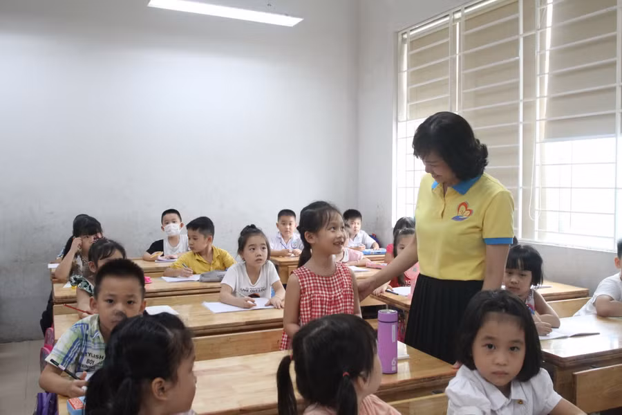 Trường đạt chuẩn quốc gia góp phần nâng cao chất lượng giáo dục.	Ảnh: TG