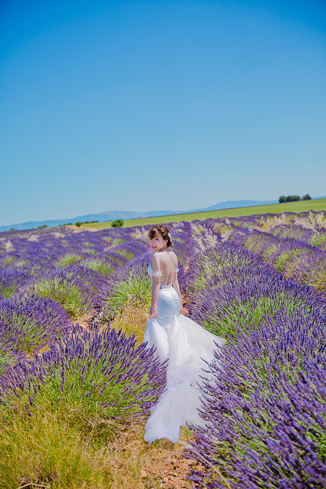 Ảnh cưới của cặp đôi Việt trên cánh đồng Lavender nước Pháp ảnh 12