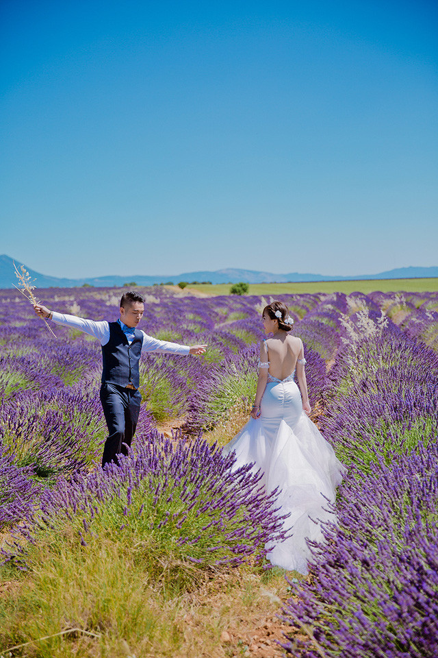 Ảnh cưới của cặp đôi Việt trên cánh đồng Lavender nước Pháp ảnh 13