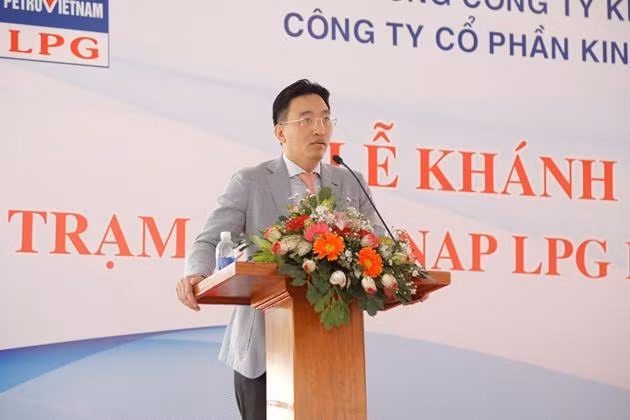 Ông Nguyễn Thanh Bình phát biểu khẳng định: Sự kiện khánh thành Trạm chiết nạp LPG BR-VT thể hiện nỗ lực phát triển Chiến lược bán lẻ của PV GAS/PV GAS LPG