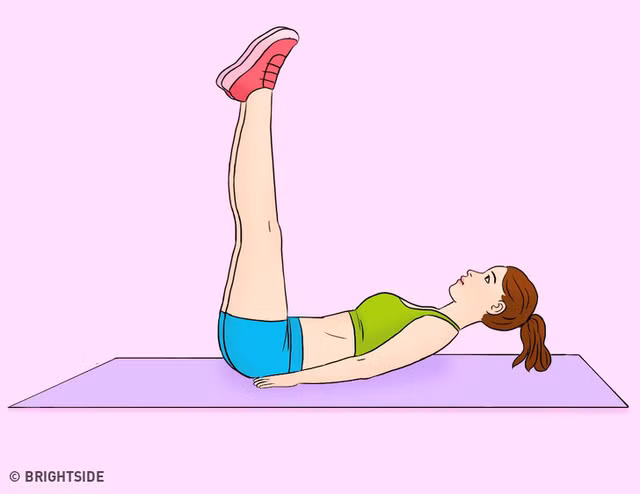 Bài tập thu gọn vùng bụng cho chị em sau sinh ảnh 3