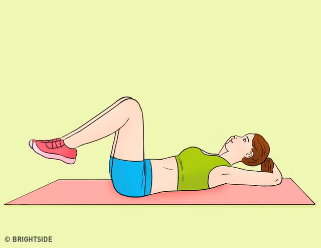 Bài tập thu gọn vùng bụng cho chị em sau sinh ảnh 4