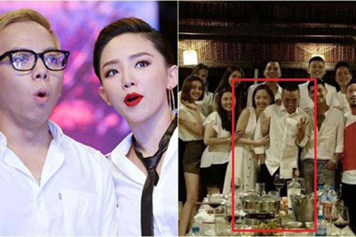 Gần đây, dân mạng xôn xao hình ảnh Tóc Tiên được Hoàng Touliver cầu hôn. Tuy nhiên, đây chỉ là màn góp vui của cặp đôi tin đồn trong bữa tiệc chúc mừng người quản lý của Hoàng Touliver sắp cưới.