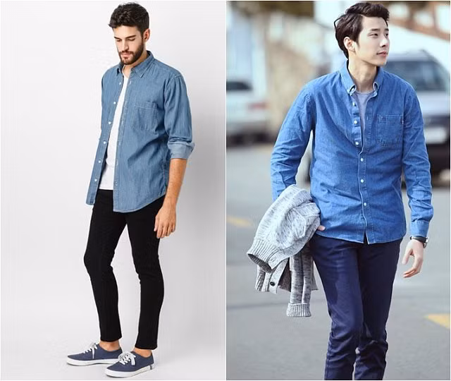 Những chiếc áo sơ mi tôn dáng cho bạn khi kết hợp với quần jean - Hình 8