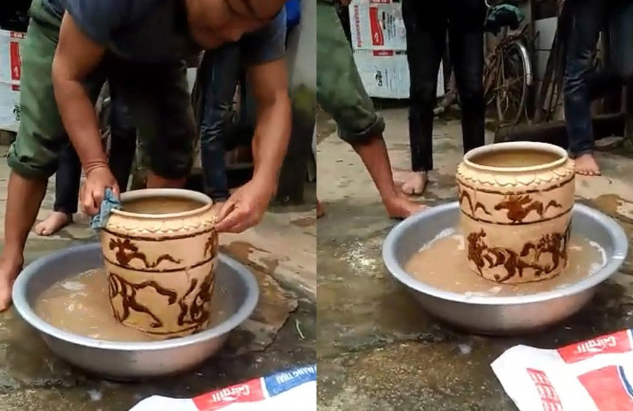 Có người đã bỏ ra 400 triệu đồng để sở hữu chiếc bình gốm. Đi rẫy, vợ chồng xứ Nghệ vớ được cổ vật bán ngay 400 triệu