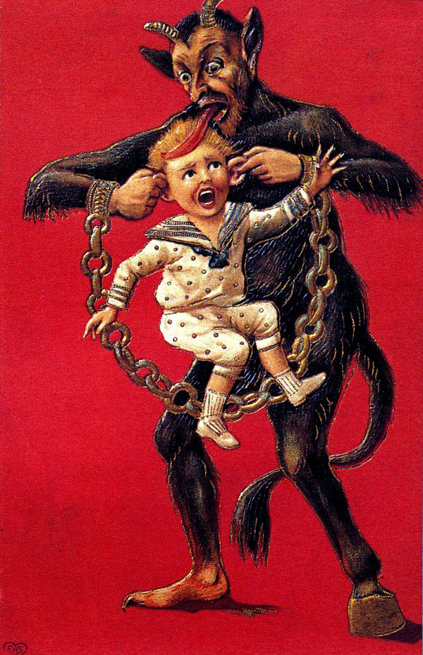 Bí ẩn con quỷ Giáng sinh Krampus - phiên bản độc ác của ông già Noel ảnh 2 Bí ẩn con quỷ Giáng sinh Krampus - phiên bản độc ác của ông già Noel ảnh 2