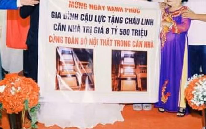 Món quà cưới “khủng” của cặp đôi Việt khiến dân mạng choáng váng 