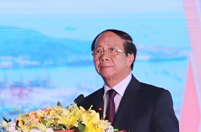 Phó Thủ tướng Lê Văn Thành phát biểu tại buổi lễ. (Ảnh: Minh Hiếu).