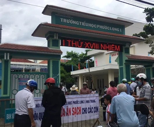 Trường Tiểu học Phước Long 1 nơi xảy ra sự việc.