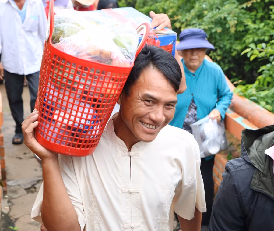 Đồng bào Chăm tại Ninh Thuận vui mừng đón Katê. (Ảnh: Duy Quan).