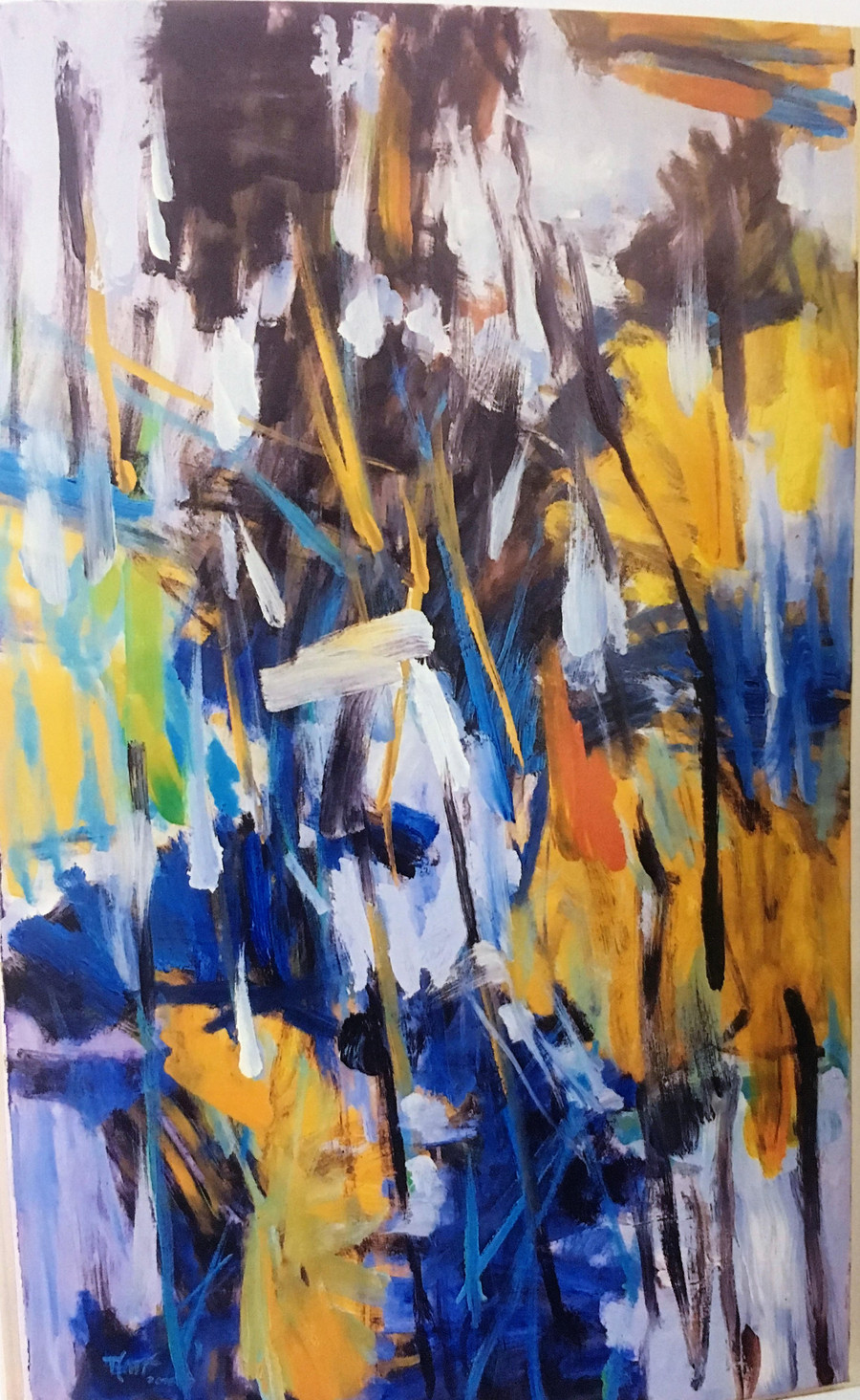 Tác phẩm Ký ức III của họa sĩ Trần Lưu Mỹ