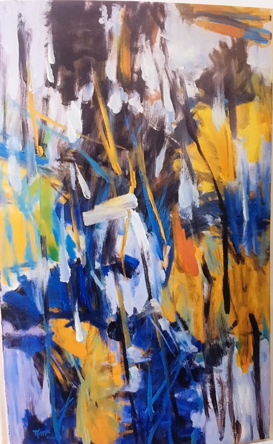 Tác phẩm Ký ức III của họa sĩ Trần Lưu Mỹ