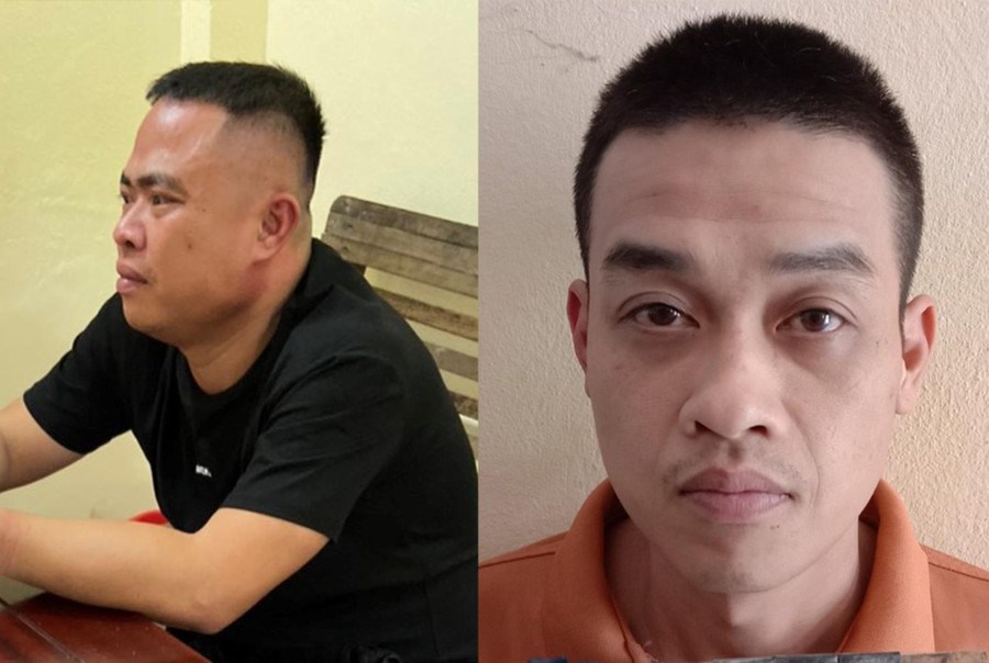 Đối tượng Nguyên phệ (trái) và Trần Công Đạt.