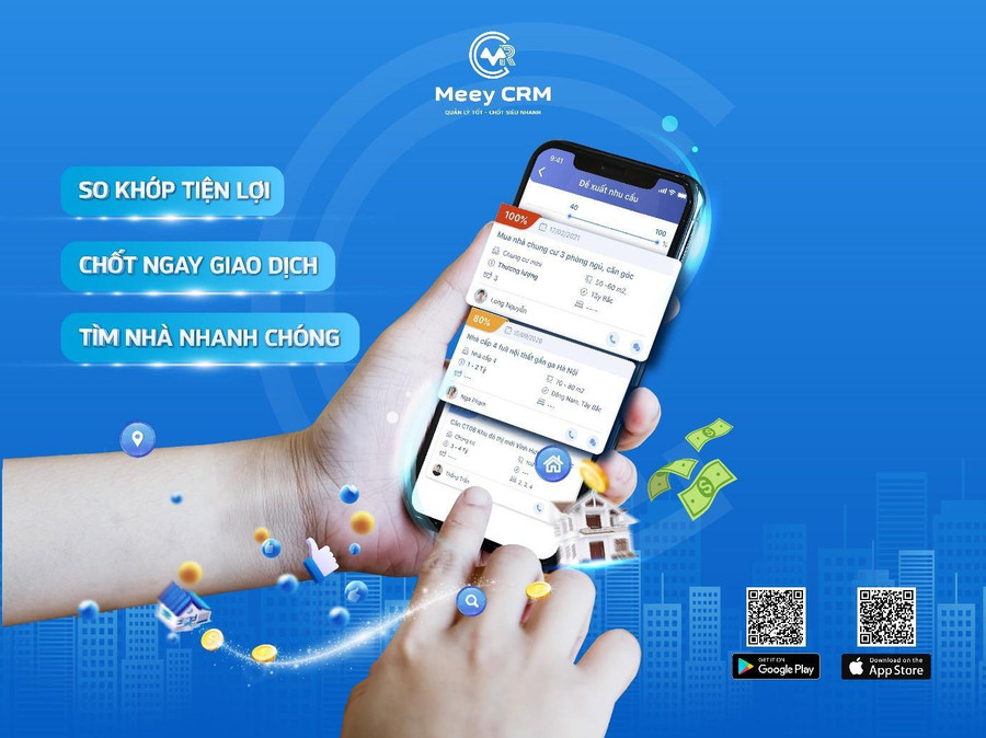 Tính năng tự động tìm kiếm, so khớp nhu cầu của khách hàng với quỹ hàng đang có giúp nhà môi giới nắm bắt cơ hội bán hàng nhanh chóng. Tính năng tự động tìm kiếm, so khớp nhu cầu của khách hàng với quỹ hàng đang có giúp nhà môi giới nắm bắt cơ hội bán hàng nhanh chóng.