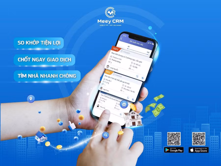 Tính năng tự động tìm kiếm, so khớp nhu cầu của khách hàng với quỹ hàng đang có giúp nhà môi giới nắm bắt cơ hội bán hàng nhanh chóng.