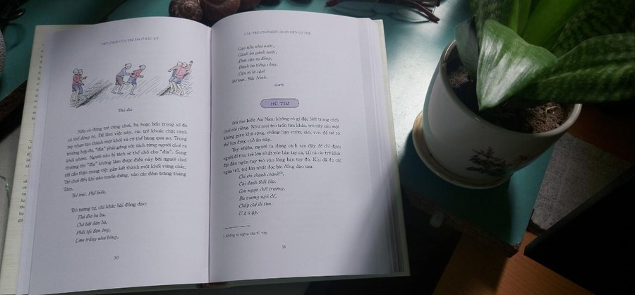 Cuốn sách "Trò chơi của trẻ em ở Bắc Kỳ" đưa độc giả đến với thế giới giải trí vô tư, hồn nhiên. Ảnh: Bình Thanh Cuốn sách "Trò chơi của trẻ em ở Bắc Kỳ" đưa độc giả đến với thế giới giải trí vô tư, hồn nhiên. Ảnh: Bình Thanh