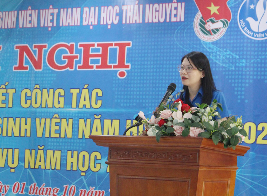 Bà Phạm Thị Thu Hiền, Phó Bí thư Tỉnh đoàn Thái Nguyên.