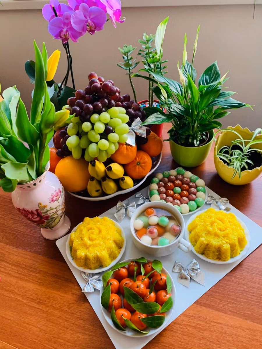 Mâm cỗ cúng Tết Hàn thực của bạn Mến Nguyễn.