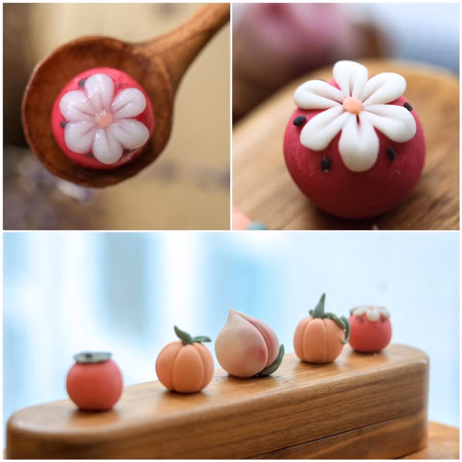 Bánh trôi cũng phải đẹp mới chịu. Ảnh: Nguyễn Thủy.