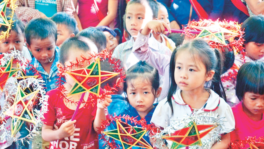 Học sinh Trường Mầm non Mường Ải