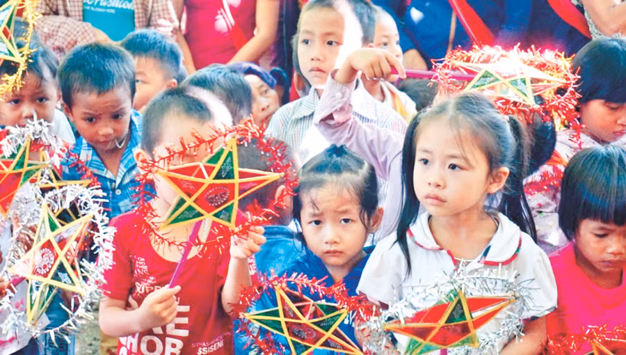 Học sinh Trường Mầm non Mường Ải