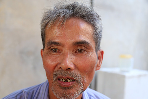 Ông Tạ Đình Tụng, bố ruột nạn nhân. Ảnh: Phạm Dự.