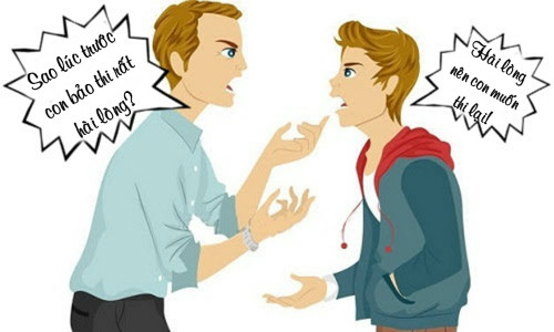 Ông bố sững sờ trước kết quả thi của con trai