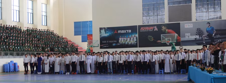 Lễ khai giảng của Trường Đại học Sư phạm TDTT Hà Nội được tổ chức vào sáng ngày 25/7