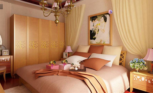 Nên treo phòng cưới ở đầu giường phòng ngủ sẽ tốt cho đời sống vợ chồng