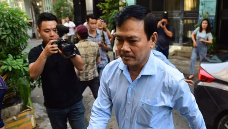 Ông Nguyễn Hữu Linh tại phiên tòa ngày 25/6.