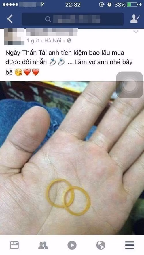 Mua 2 chỉ lấy may ngày Vía thần tài thôi mà!