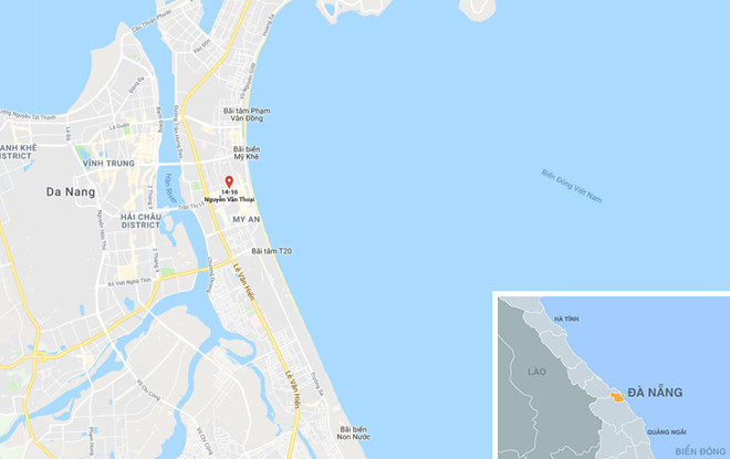 Đà Nẵng: Thanh sắt rơi từ công trình xây dựng đâm thủng bụng công nhân ảnh 2 Thanh sat roi tu cong trinh xay dung dam thung bung cong nhan hinh anh 3