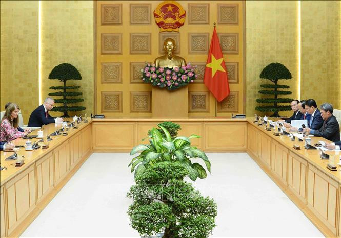 Quang cảnh buổi tiếp. Ảnh: Minh Đức/TTXVN Quang cảnh buổi tiếp. Ảnh: Minh Đức/TTXVN