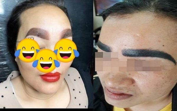 Thảm họa phun xăm lông mày khiến dân mạng cười chảy nước mắt ảnh 8  Thảm họa phun xăm lông mày