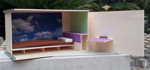 Căn hộ 2,4 m2 đủ chỗ cho một người ngủ, nghỉ. Căn hộ 2,4 m4 đủ chỗ cho một người ngủ, nghỉ.