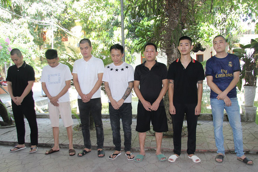 Những người bị bắt giữ. (Ảnh: CANA)