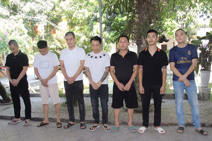 Những người bị bắt giữ. (Ảnh: CANA)