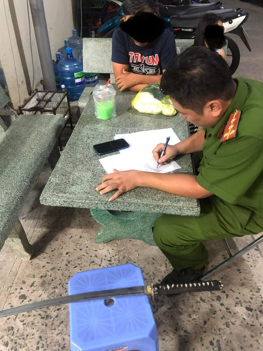 Hung khí được thu giữ.