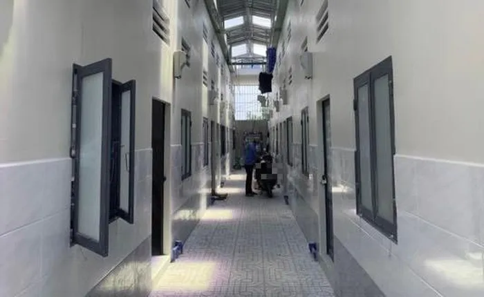 Khu vực nhà trọ nơi xảy ra vụ việc.