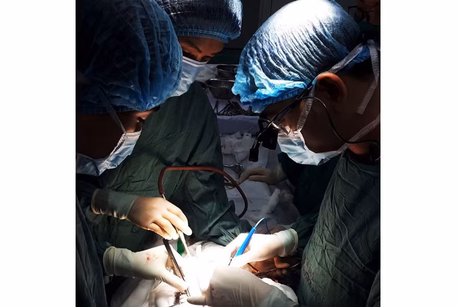 Bệnh nhân đã được phẫu thuật kịp thời