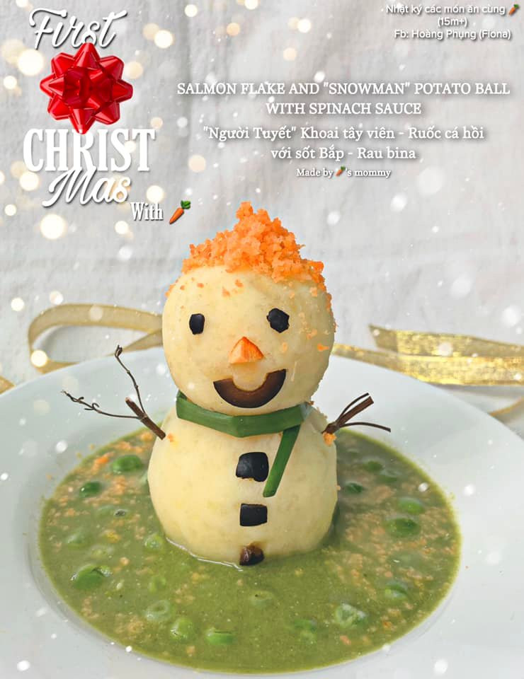 “Người Tuyết” khoai tây dành riêng cho con.