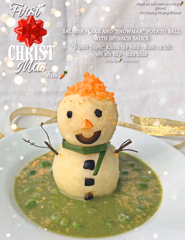 “Người Tuyết” khoai tây dành riêng cho con. “Người Tuyết” khoai tây dành riêng cho con.