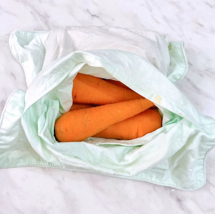 Cà rốt dùng vỏ gối không dùng để bọc.