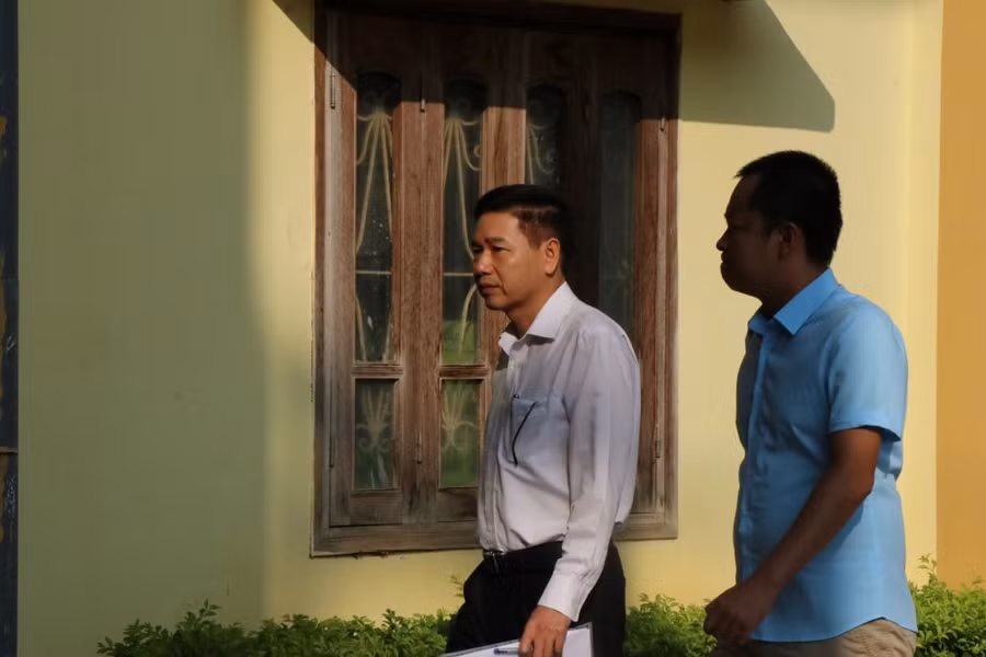 Bị cáo Trần Xuân Yến đến toà.