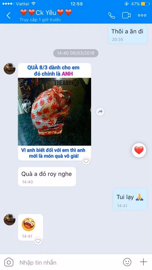 Chẳng món quà nào trên đời quý giá hơn một ông chồng. Chẳng món quà nào trên đời quý giá hơn một ông chồng.