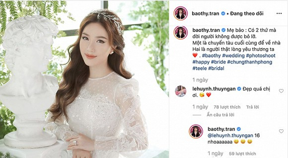 Lộ diện sao Việt đầu tiên được mời dự lễ cưới Bảo Thy ảnh 1 Lộ diện sao Việt đầu tiên được mời dự lễ cưới Bảo Thy - ảnh 2