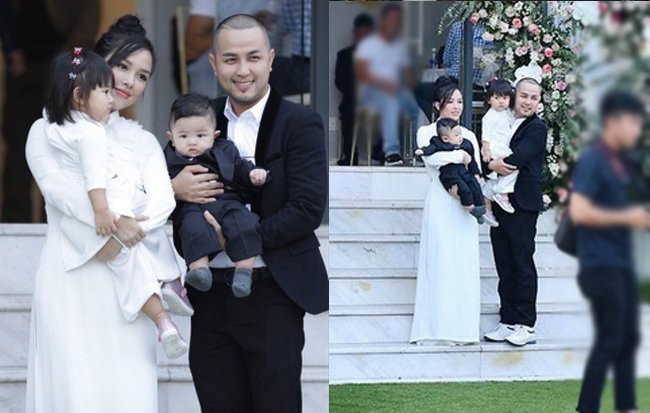 dien ao dai trang don gian trong le cuoi em chong, chi dau bao thy van xinh dep kho cuong - 3