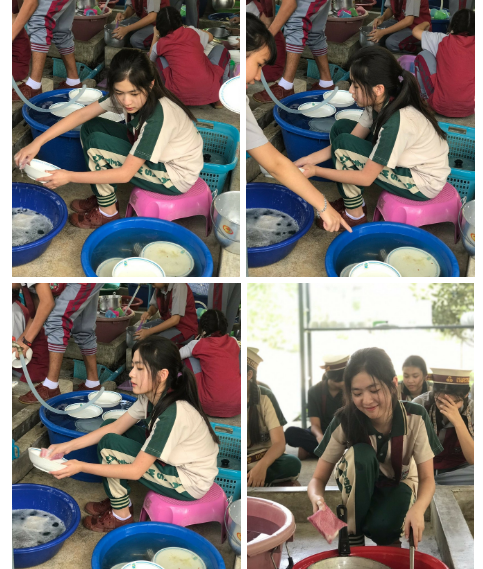 Chỉ ngồi rửa bát, cô gái khiến dân mạng phải xuýt xoa vì quá xinh xắn.