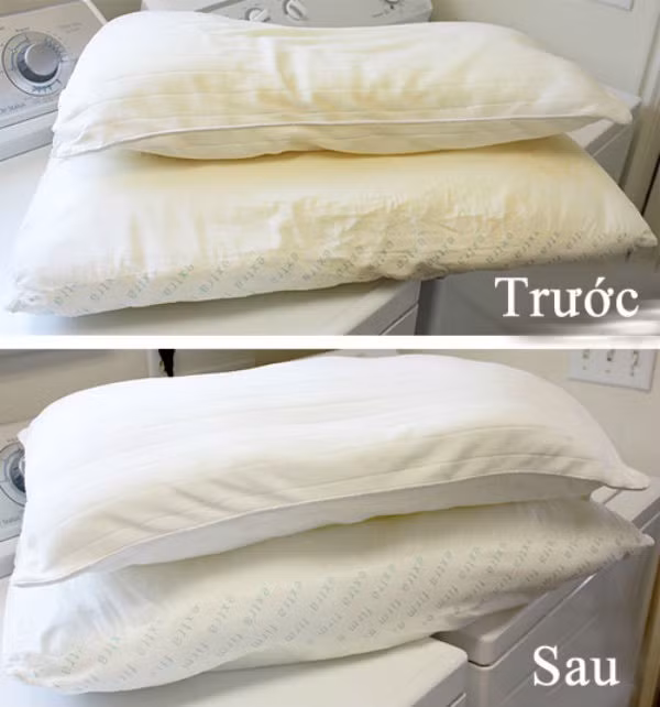 Ruột gối ngả vàng đừng vội vứt đi, đây là cách biến nó trắng tinh trở lại trong vòng 1 nốt nhạc - Ảnh 3.