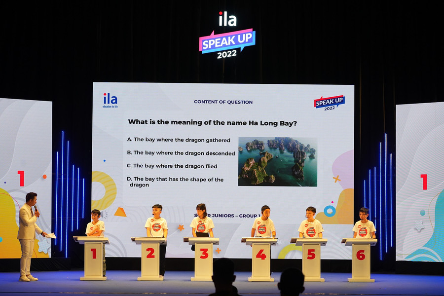 Các thí sinh trong một phần tranh tài tại cuộc thi ILA Speak up 2022. Các thí sinh trong một phần tranh tài tại cuộc thi ILA Speak up 2022.